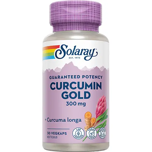 Solaray Curcumin Gold Gurkmeja | 30 kapslar