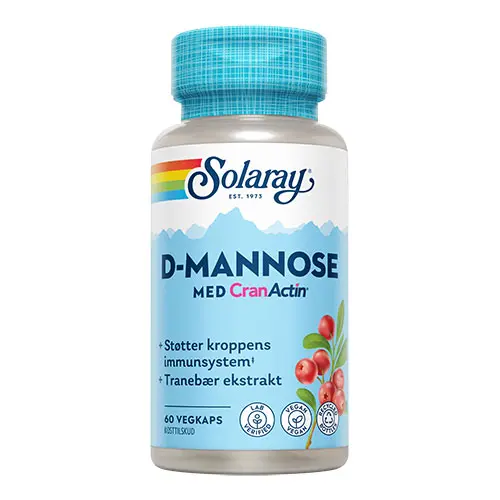 Solaray D-mannose Med Cranactin | 60 kapslar