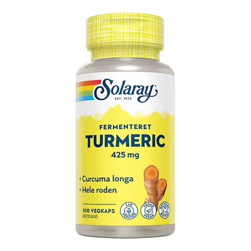 Solaray Gurkmeja Fermenterat | 100 kapslar