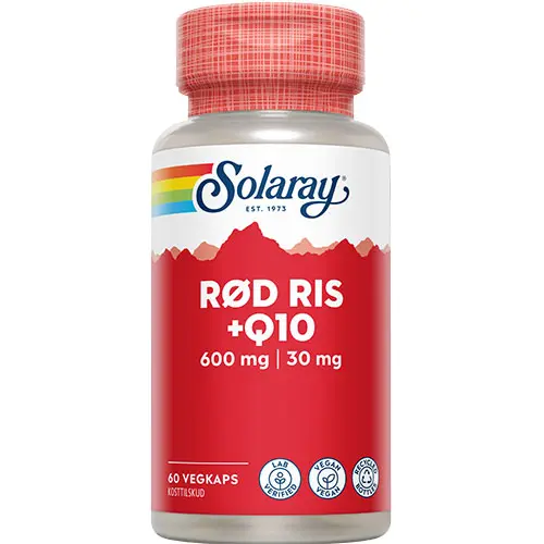 Solaray Rödris + Q10 | 60 kapslar