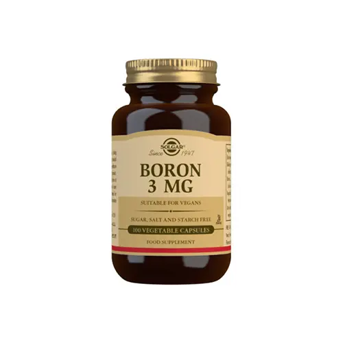 Solgar Bor 3 Mg (Multikelaterat bor) | 100 kapslar
