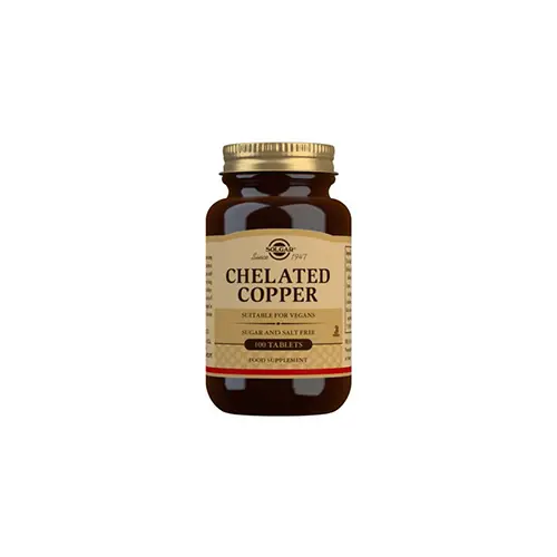 Solgar Chelated Copper | 100 tabletter