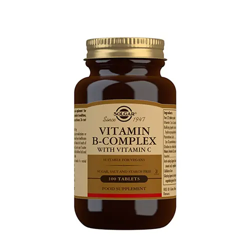Solgar Vitamin B Complex + Vitamin C | 100 tabletter