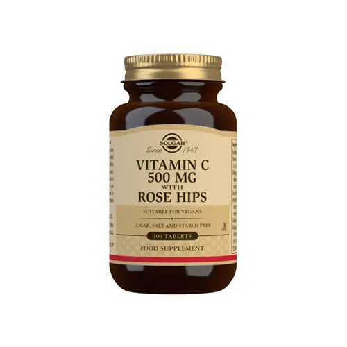 Solgar Vitamin C 500 mg med Nypon | 100 tabletter