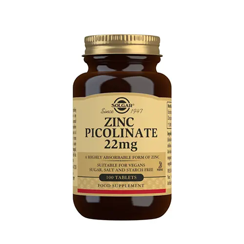 Solgar Zink Picolinat | 100 tabletter