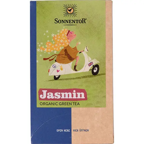 Sonnentor Grönt Te Jasmin Ekologisk | 18 påsar