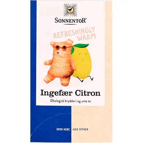 Sonnentor Ingefära Citron Te Økologisk Sonnentor | 18 påsar
