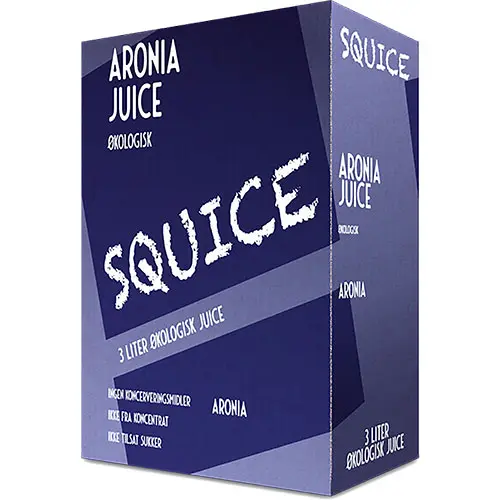 Squice Rå 100% Aronia Juice Bag in Box Ekologisk | 3 liter
