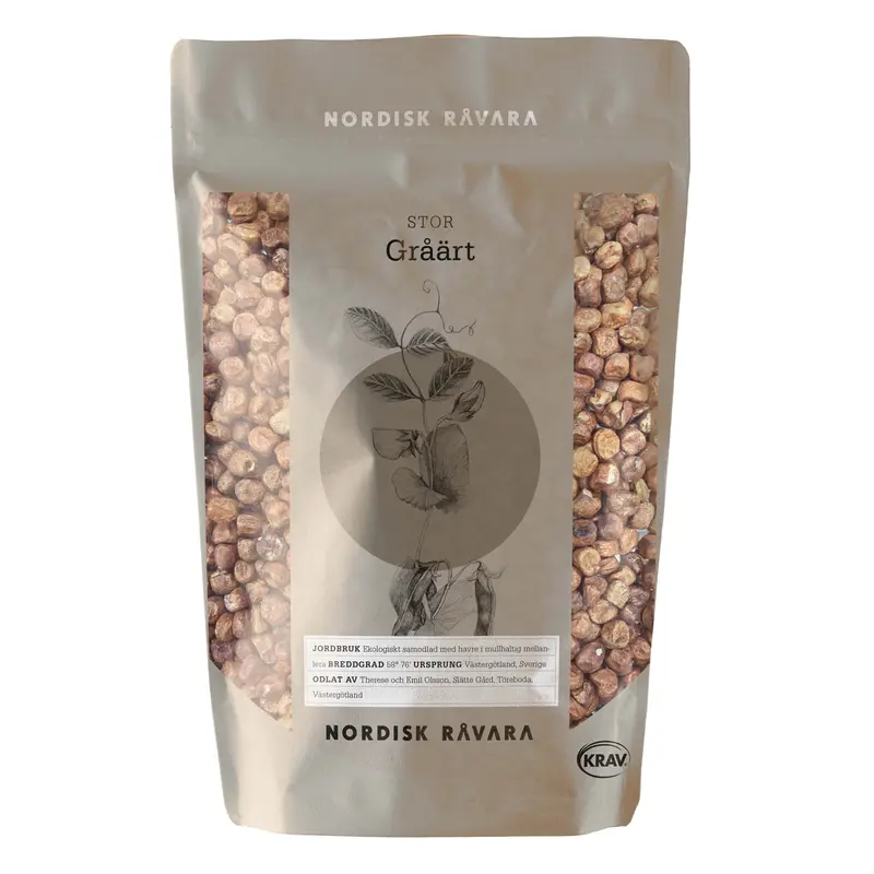 Stor Gråärt, 500 g Eko