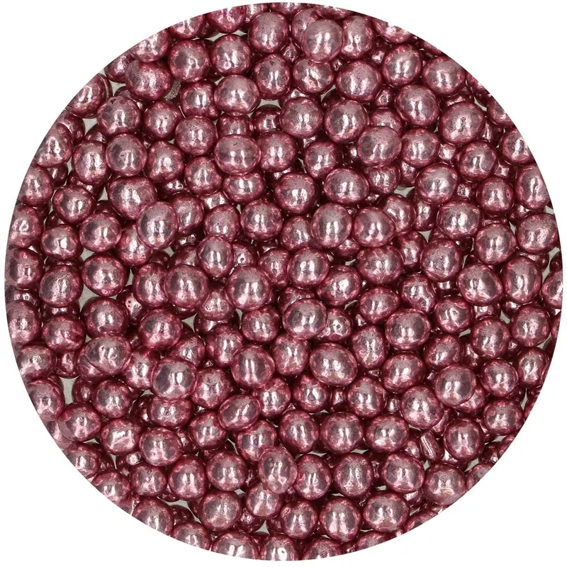 Strössel Chokladpärlor Rosa metallic