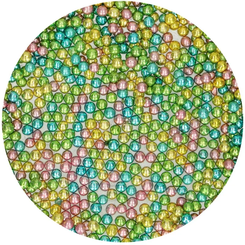 Strössel Pärlor medium Mix metallic