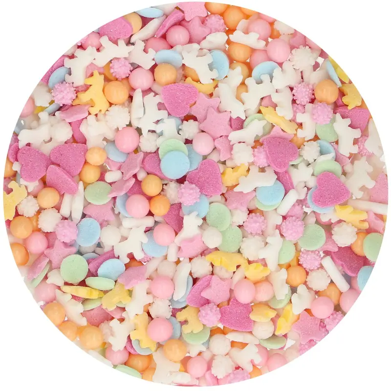 Strössel Unicorn enhörning Pastell