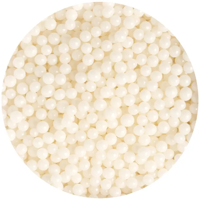 Strössel Pärlor medium Vit