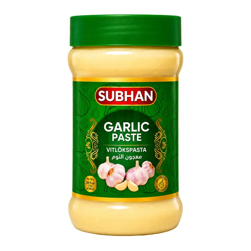 Subhan Garlic Paste 750g – Äkta vitlökspasta för enkel och intensiv smak i matlagningen