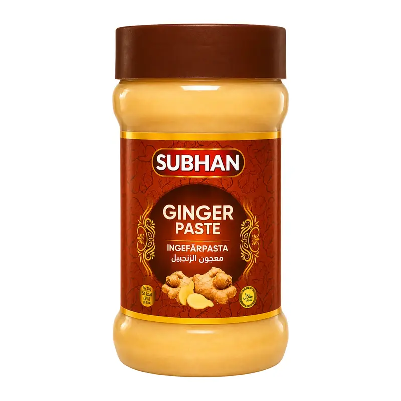Subhan Ginger Ingefära Pasta 750g – Färsk Ingefärspasta för Matlagning