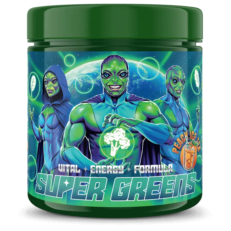 Super Greens Peach Ice Tea - 250g.