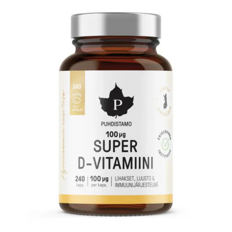 Super Vitamin D 100ug, 240 kapslar