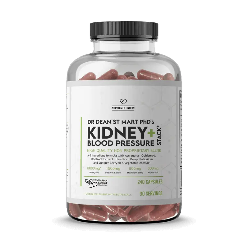 Supplement Needs Kidney + Blood Pressure Stack - 240 caps.