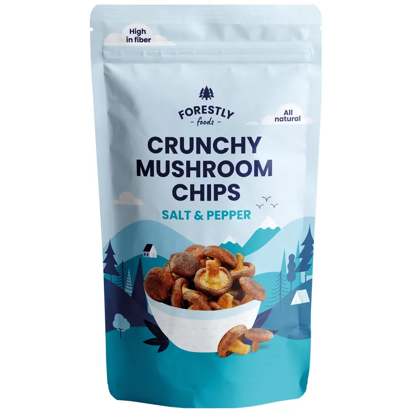 Svampchips, salt & peppar, 50 g