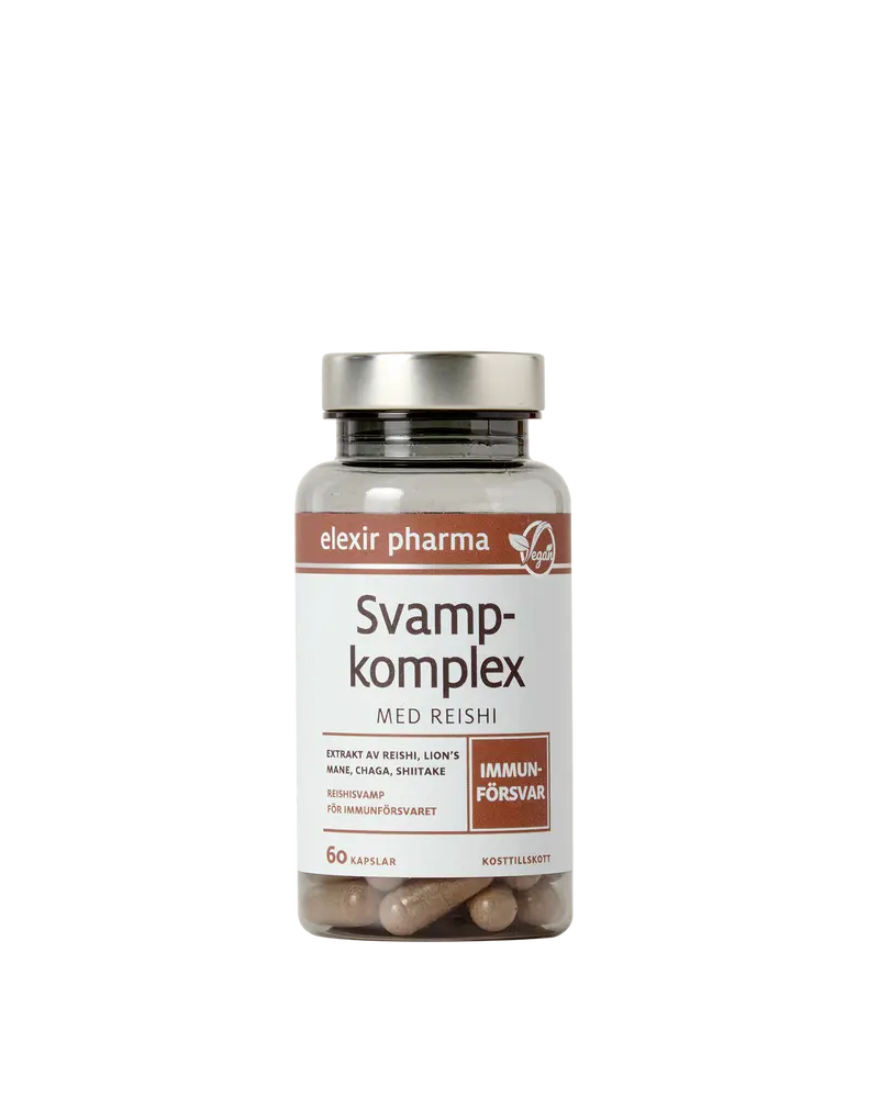 Svampkomplex med Reishi, 60 kap
