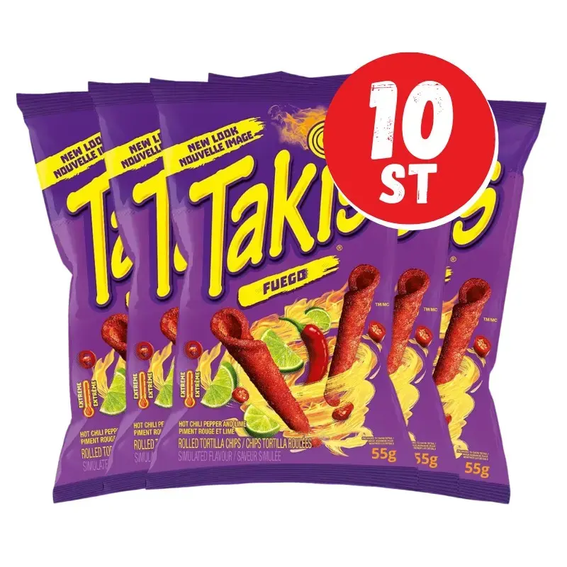 Takis Fuego 55g SPANIEN 10 st
