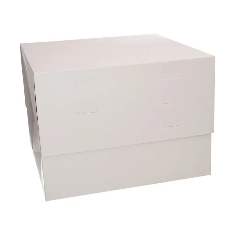Tårtkartong Justerbar höjd Vit 30 cm - 20-28 cm hög