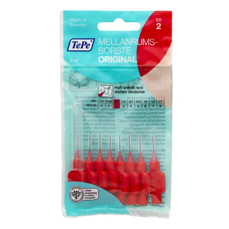 TePe Mellanrumsborstar | 0,5 mm Röd