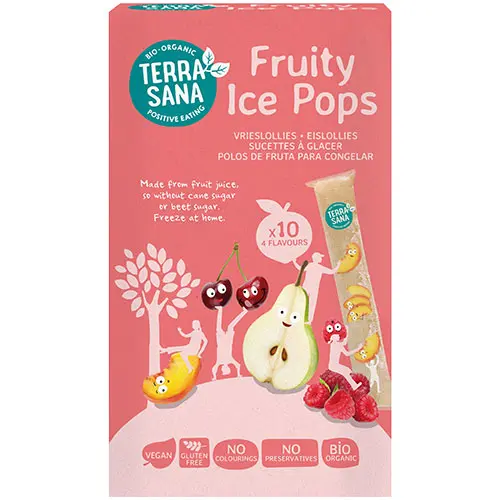 Terrasana Is Pops Fruity Glasspinnar 10stx40ml Eko | 400 ml