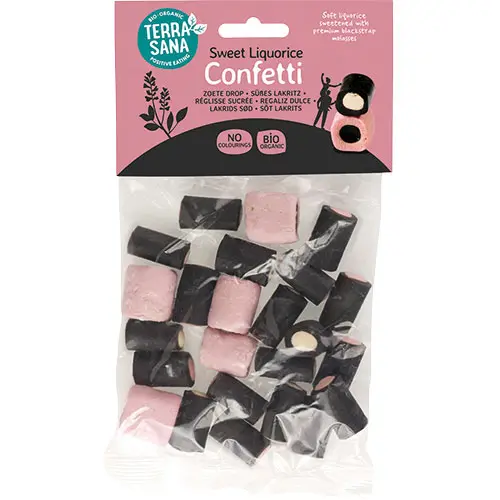 Terrasana Lakrits Confetti Ekologisk | 100 g