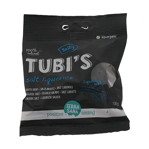 Terrasana TubiS Lakrits Skuren Salt Ekologisk | 100 g