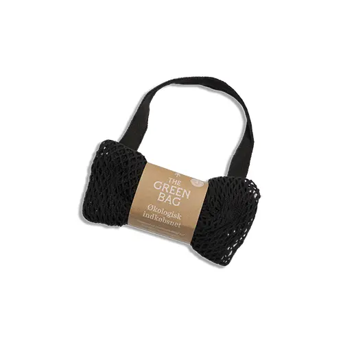 The Green Bag Handlenät av Økologisk Bomull | Svart