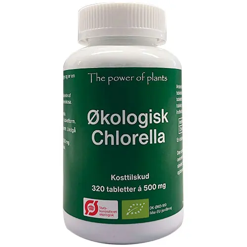 The power of plants Ekologisk chlorella | 320 tabletter