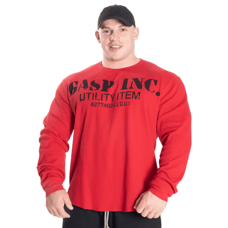 Thermal Gym Sweater - Chili Red