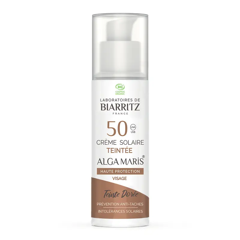 Tonad solkräm för ansiktet SPF50 Golden, 50 ml