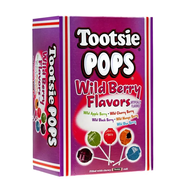 Tootsie Roll Pops Wild Berry Mix 100st