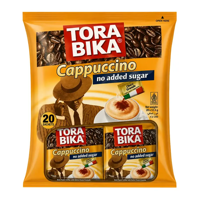 Tora Bika Cappuccino Sugar Free (20-pack)