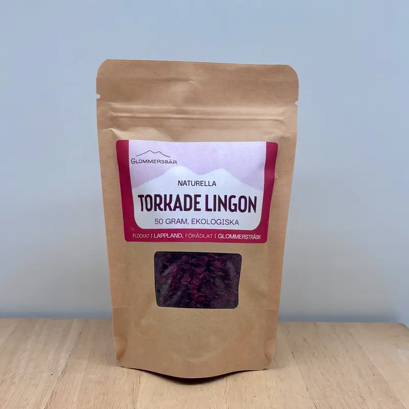 Torkade lingon, ekologiska