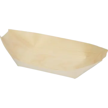 Träbåt Tallrik 22cm 50-pack