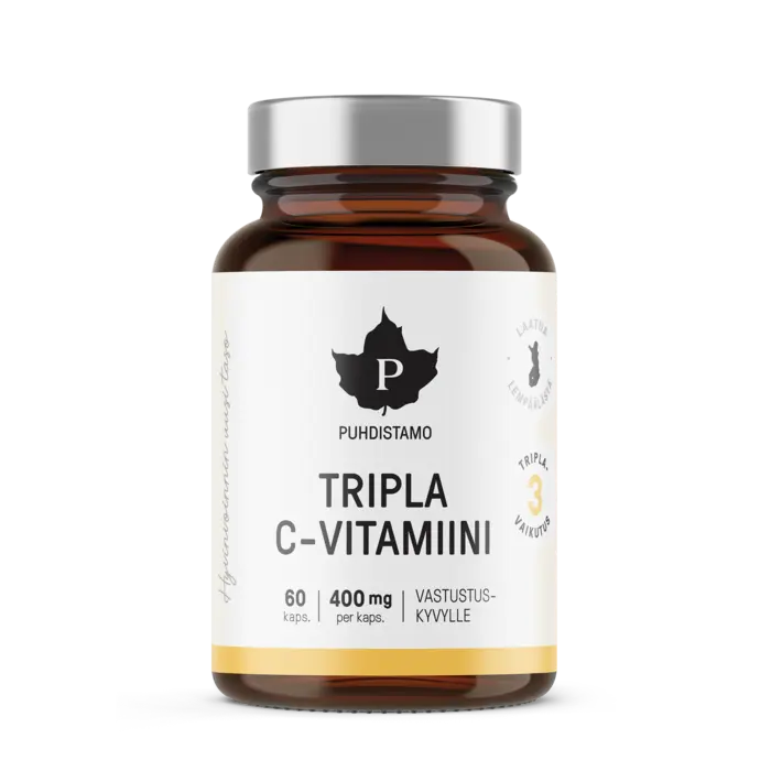 Trippel C-vitamin 400 mg, 60 kaps