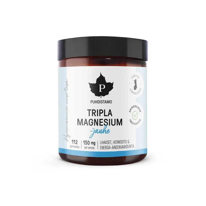 Trippel Magnesium, pulver, 90 g