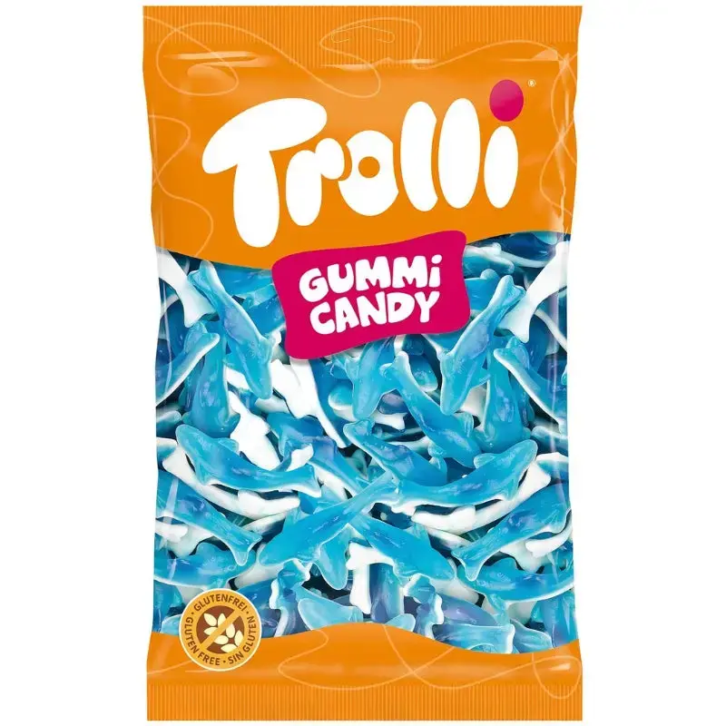 Trolli Blå Hajar 1kg