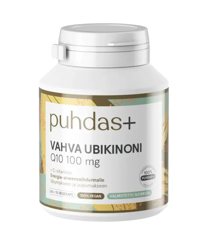 Ubikinon, koenzym CoQ10 + C-vitamiini 60 kaps.