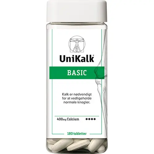 Unikalk Basic 400 mg Kalcium | 180 tabletter