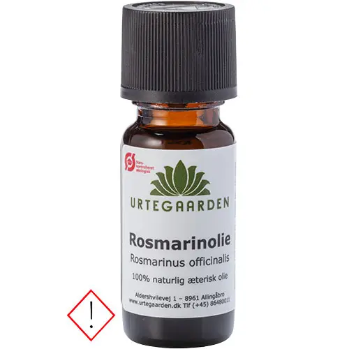 Urtegaarden 100 % Rosmarinolja för håret Ekologisk | 10 ml