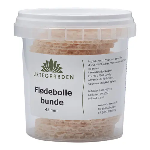 Urtegaarden Flødebollebottnar 45 mm