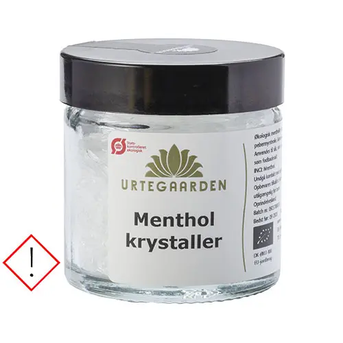 Urtegaarden Mentolkristaller Ekologisk | 20 g