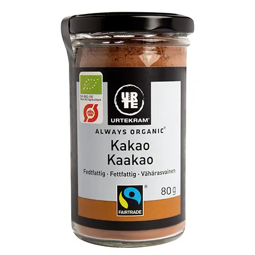 Urtekram Kakao fairtrade 10-12% Ekologisk | 80 g