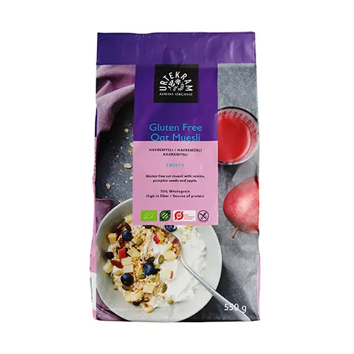 Urtekram Müsli Glutenfri Havre Ekologisk | 550 g