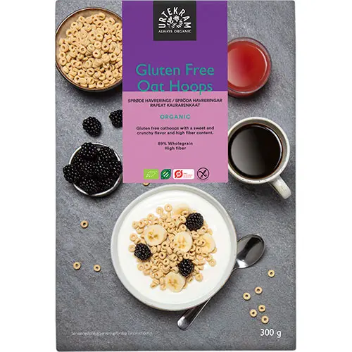 Urtekram Oat Hoops glutenfri Ekologisk | 300 g
