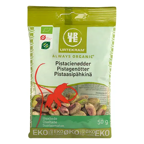 Urtekram Pistagenötter Utan Skal Ekologisk | 50 g